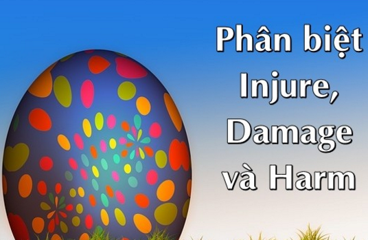 Phân biệt Injure, Damage và Harm