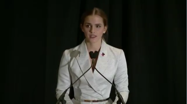 Emma Watson at the HeForShe Campaign 2014