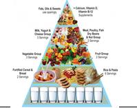 Healthy eating pyramid 