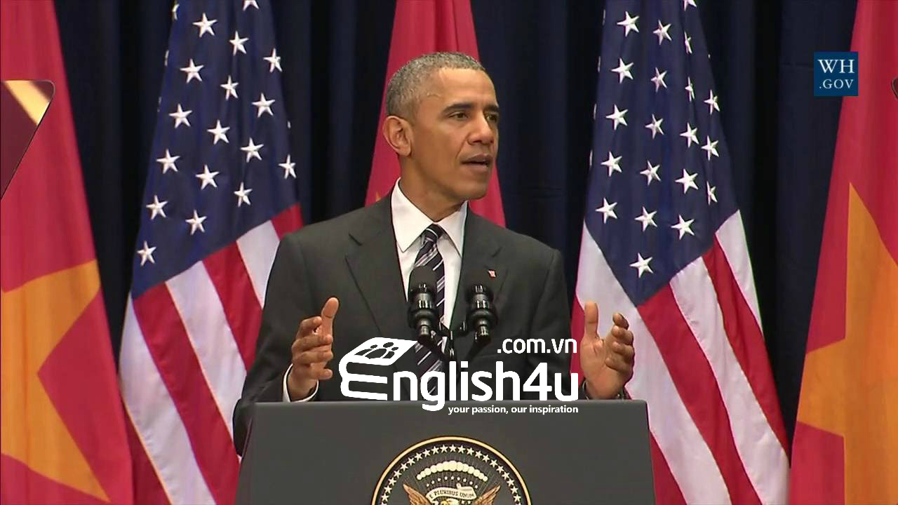Bài phát biểu của Tổng thống Mỹ Obama tại trung tâm hội nghi quốc gia
